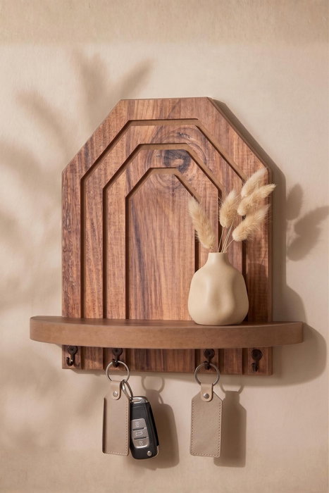 Hanah Home Estantería de Pared Roble Hanah Home Estantería de Pared Roble